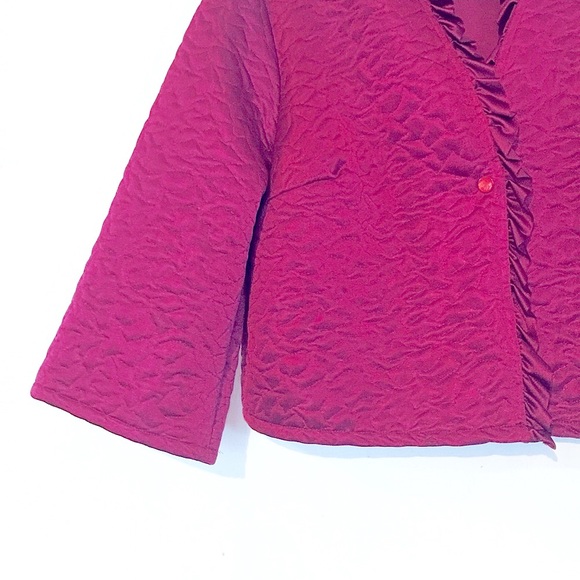 Gorgeous VTG Glam 2pc Lingerie Spaghetti Strap Long Gown & Quilted Shawl Jacket - Picture 8 of 16